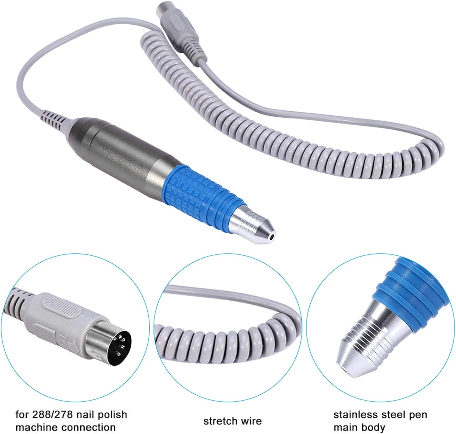 دسته دستگاه سوهان ناخن FILFEEL، ابزار پرداخت و سوهان برقی ناخن، مناسب برای دستگاه مانیکور برقی و ابزار پرداخت ناخن