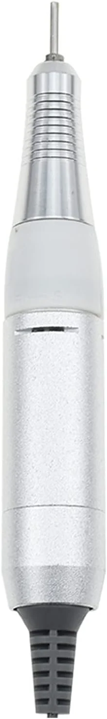 دستگاه سوهان برقی ناخن 35000 دور در دقیقه، دسته فلزی با قفل چرخشی، مناسب برای مانیکور، ابزار هنری ناخن برای ناخن های طبیعی و لاک ژل (رنگ: سفید)