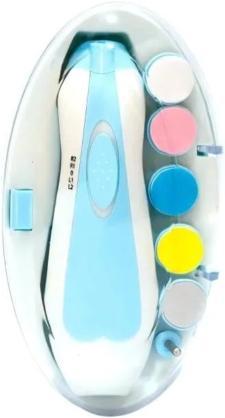 سوهان ناخن برقی، ناخن گیر، ست ابزار مراقبت از ناخن، کیت پیرایش ناخن، باتری شامل نمی شود، آبی