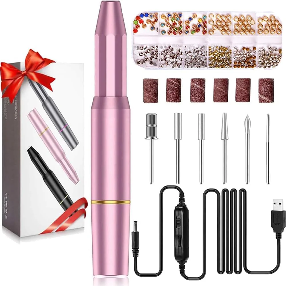 ست حرفه ای دستگاه مانیکور برقی ناخن برای بانوان (صورتی) ست حرفه ای دستگاه مانیکور برقی ناخن برای بانوان (صورتی)