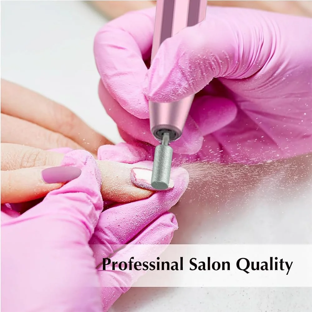 ست حرفه ای دستگاه مانیکور برقی ناخن برای بانوان (صورتی)