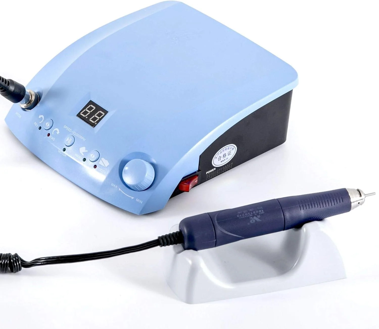 دستگاه سوهان برقی ناخن تمکین 180 وات، 50000 دور در دقیقه، قدرت بالا، قابل شارژ، ابزار مانیکور و پدیکور برای از بین بردن، مرتب کردن و صاف کردن ناخن های اکریلیک