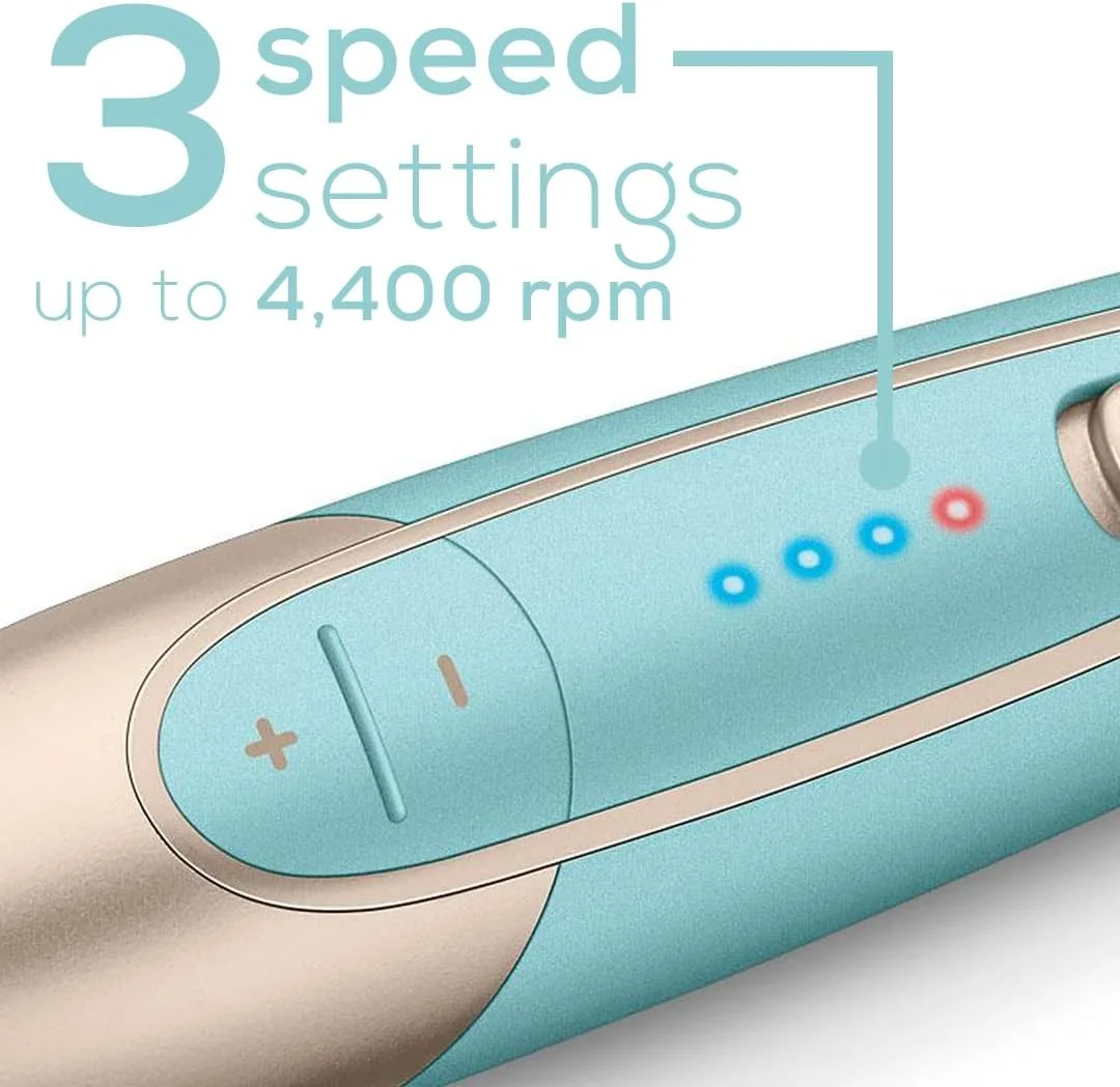 ست مانیکور و پدیکور حرفه ای Beurer MP84، ست ۱۴ تکه سوهان برقی ناخن بی سیم با ۱۰ سری، چراغ LED، سرعت قابل تنظیم، جعبه نگهداری شارژ