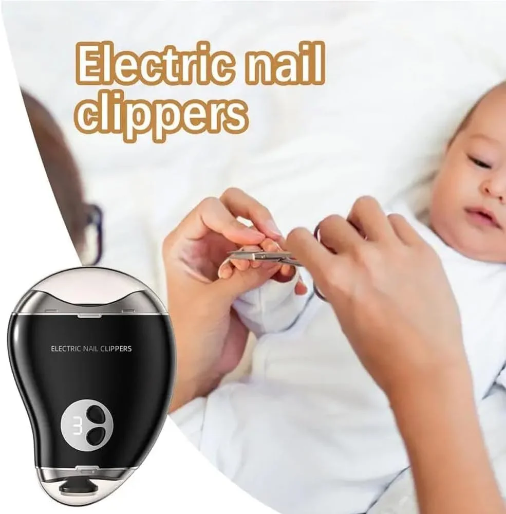 ناخن گیر 2 در 1، ناخن گیر و سوهان اتوماتیک، ناخن تیز کن دو سرعته 3 سرعته ایمن به شکل انبه، ناخن گیر برقی بزرگسالان برای کودکان، صفحه نمایش LCD (نارنجی)