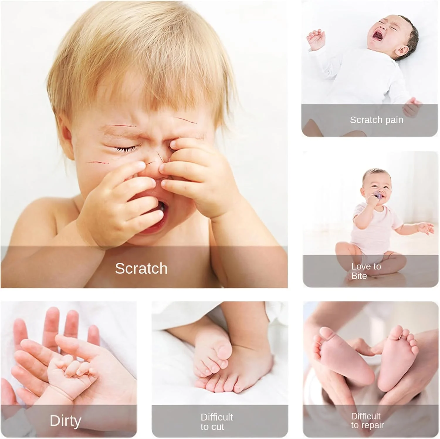 سوهان ناخن برقی نوزاد مدل 2025، ناخن گیر نوزاد با 6 سری سمباده برای انگشتان دست و پای نوزاد، شارژ USB (سبز)