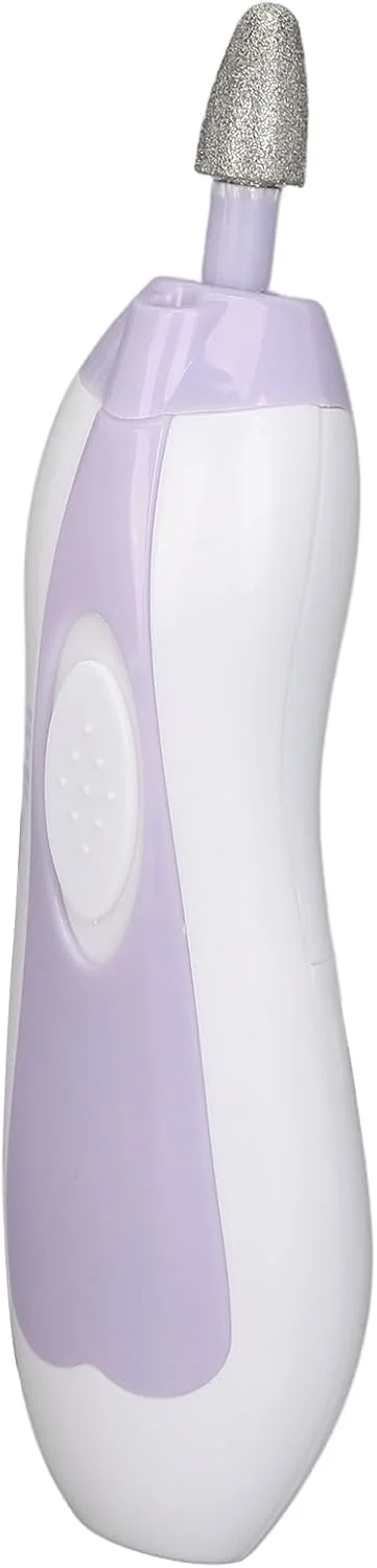 ست سوهان ناخن برقی Cryfokt، دستگاه سوهان چرخشی پرسرعت برای از بین بردن پوست مرده و طراحی ناخن، دستگاه پولیش قابل حمل با 6 سری برای استفاده خانگی - بنفش