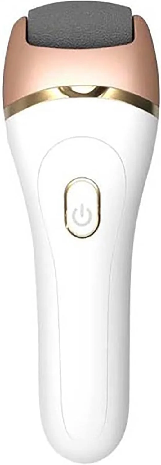 ابزار مراقبت از پدیکور برقی، سوهان حرفه ای پدی پا برای از بین بردن پوست های سفت با 3 سری غلتکی و 2 سرعت برای پاشنه های ترک خورده، شامپاین (شامپاین)