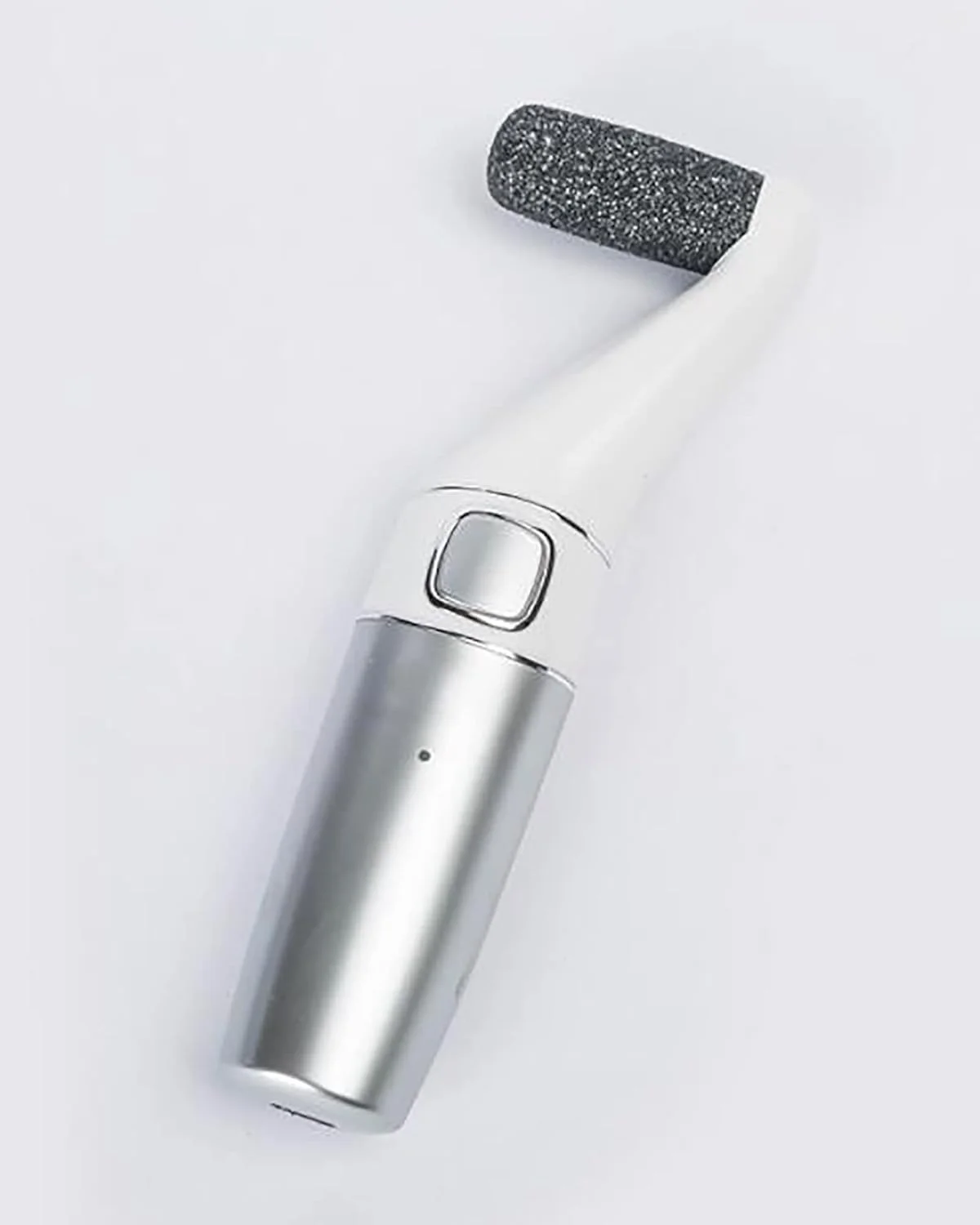 سوهان برقی قابل حمل پا USB، ابزار حرفه ای پدیکور با 2 سری غلتکی و 1 برس تمیز کننده، خاکستری (خاکستری)