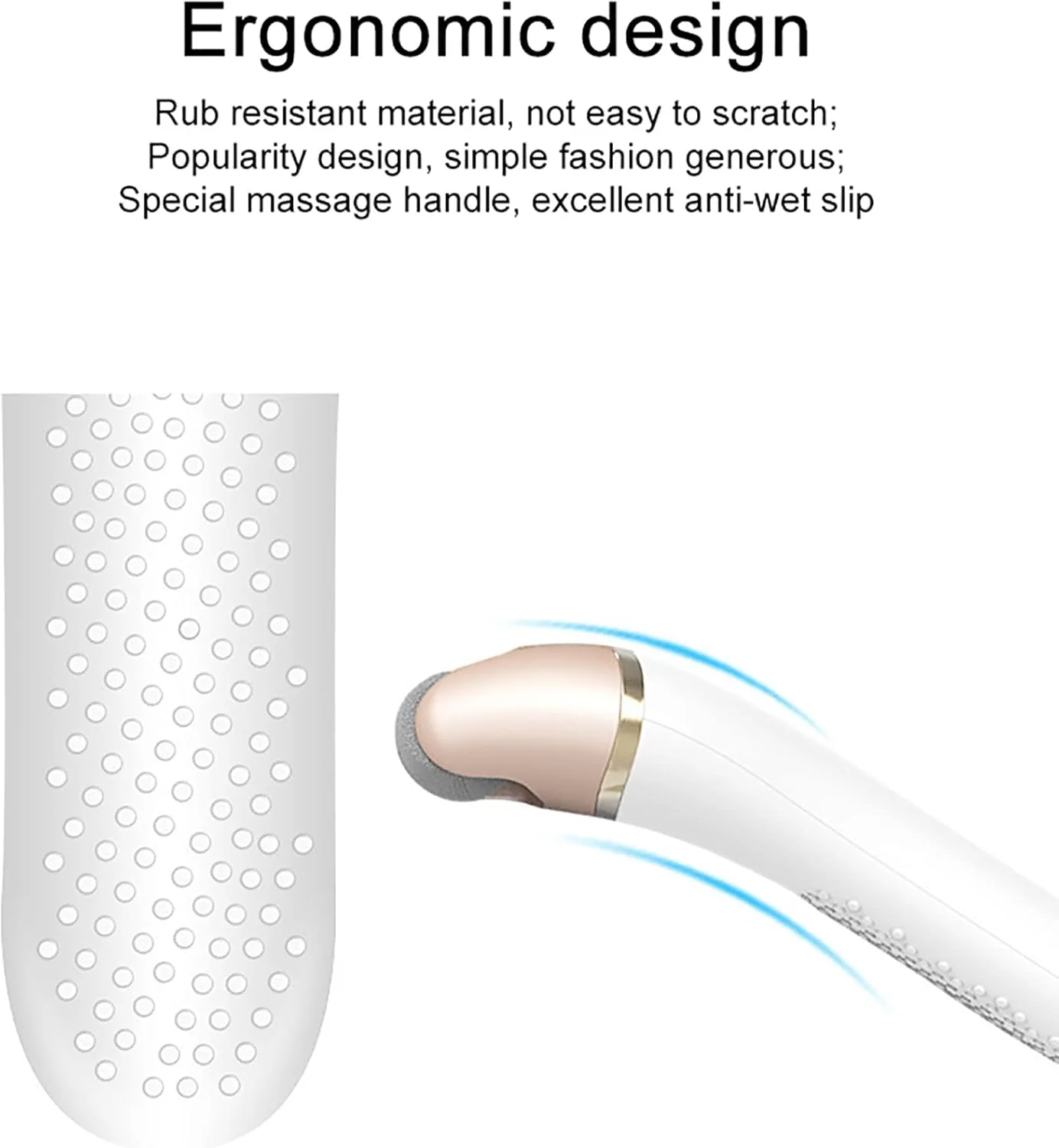 ابزار مراقبت از پدیکور برقی، سوهان حرفه ای پدی پا برای از بین بردن پوست های سفت با 3 سری غلتکی و 2 سرعت برای پاشنه های ترک خورده، شامپاین (شامپاین)