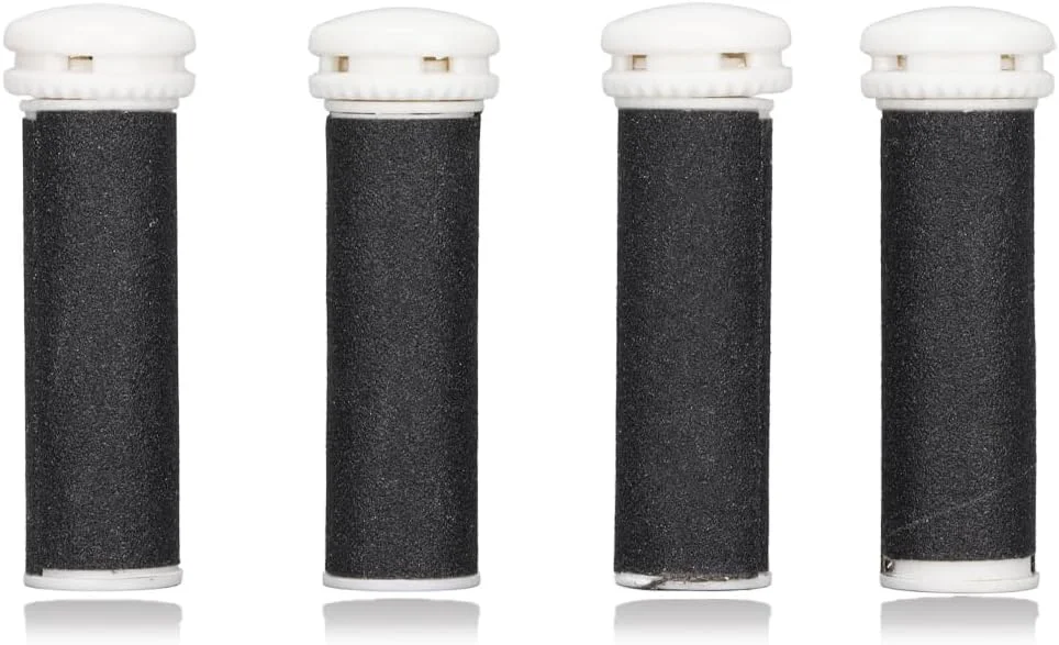 4 عدد سری یدکی غلتکی سوهان برقی پا، ابزار سنگ زنی، سری یدکی قابل استفاده مجدد، لوازم جانبی پدیکور برقی برای ابزار پدیکور پا