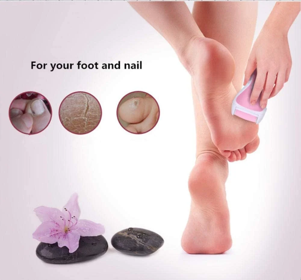 سوهان برقی پا با 3 سری، سوهان برقی پا با شارژ USB، از بین بردن پوست مرده و خشک پا، ابزار مراقبت از پا برای زنان و مردان - بنفش (صورتی)