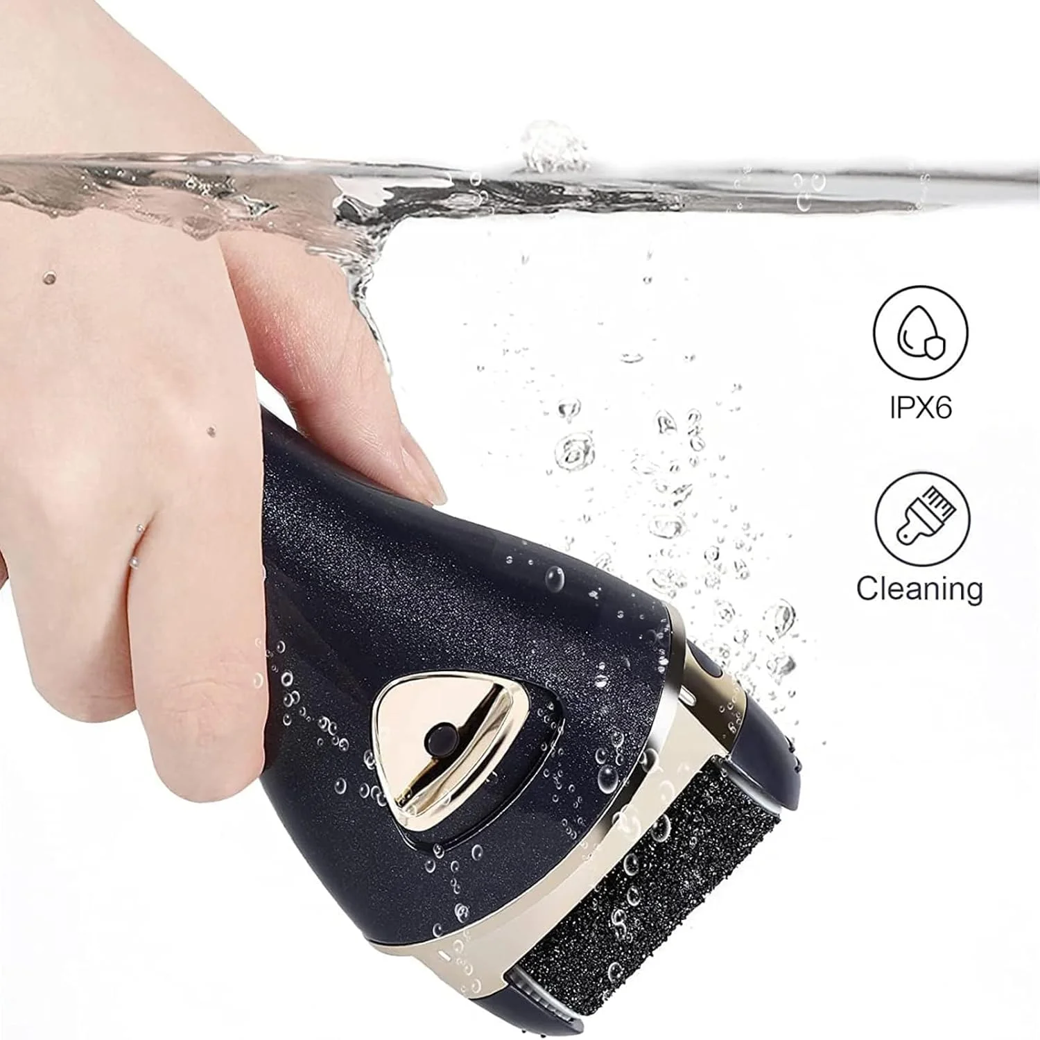 سوهان برقی پا شارژی، ابزار پدیکور الکترونیکی قابل حمل، کیت سوهان برقی پا، مراقبت حرفه ای از پا برای پوست های مرده، ترک خورده و خشک، هدیه ای ایده آل (مشکی) ...