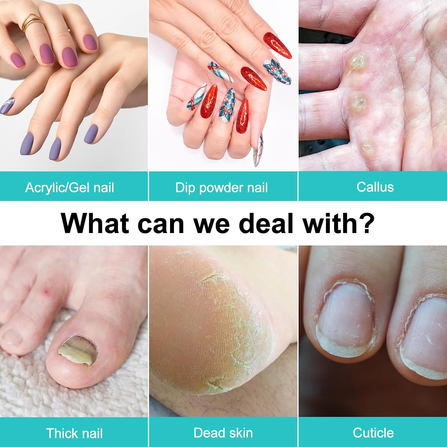 دستگاه سوهان برقی ناخن بی سیم COSLUS: حرفه ای برای ناخن های پودری آکریلیک ژل، کیت دستگاه سوهان ناخن قابل حمل برای مانیکور پدیکور، ست کامل ناخن با قابلیت شارژ و وزن سبک - آبی