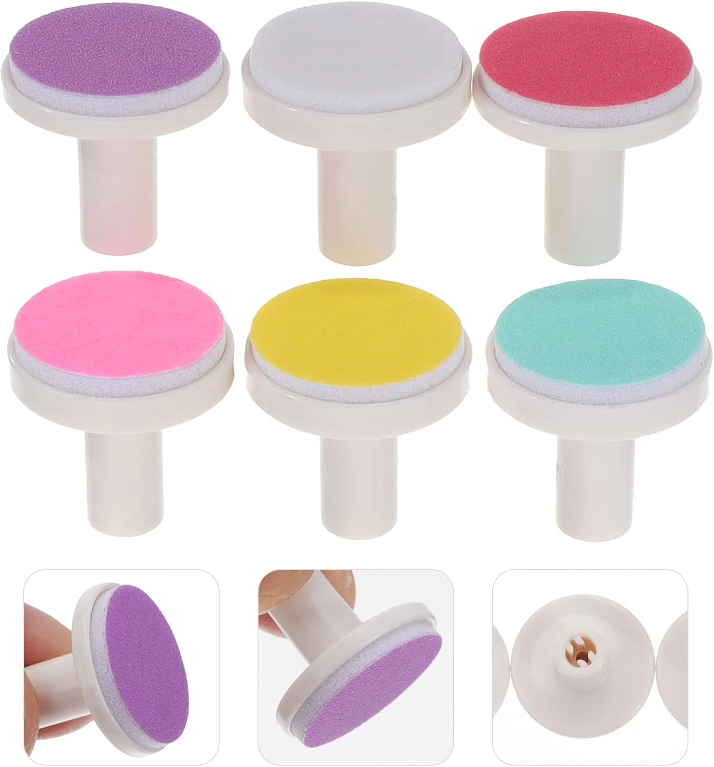 24 عدد پد سوهان ناخن نوزاد، سری های سنگ زنی ناخن برقی نوزاد، پدهای جایگزین ماشین اصلاح ناخن برای نوزاد تازه متولد شده