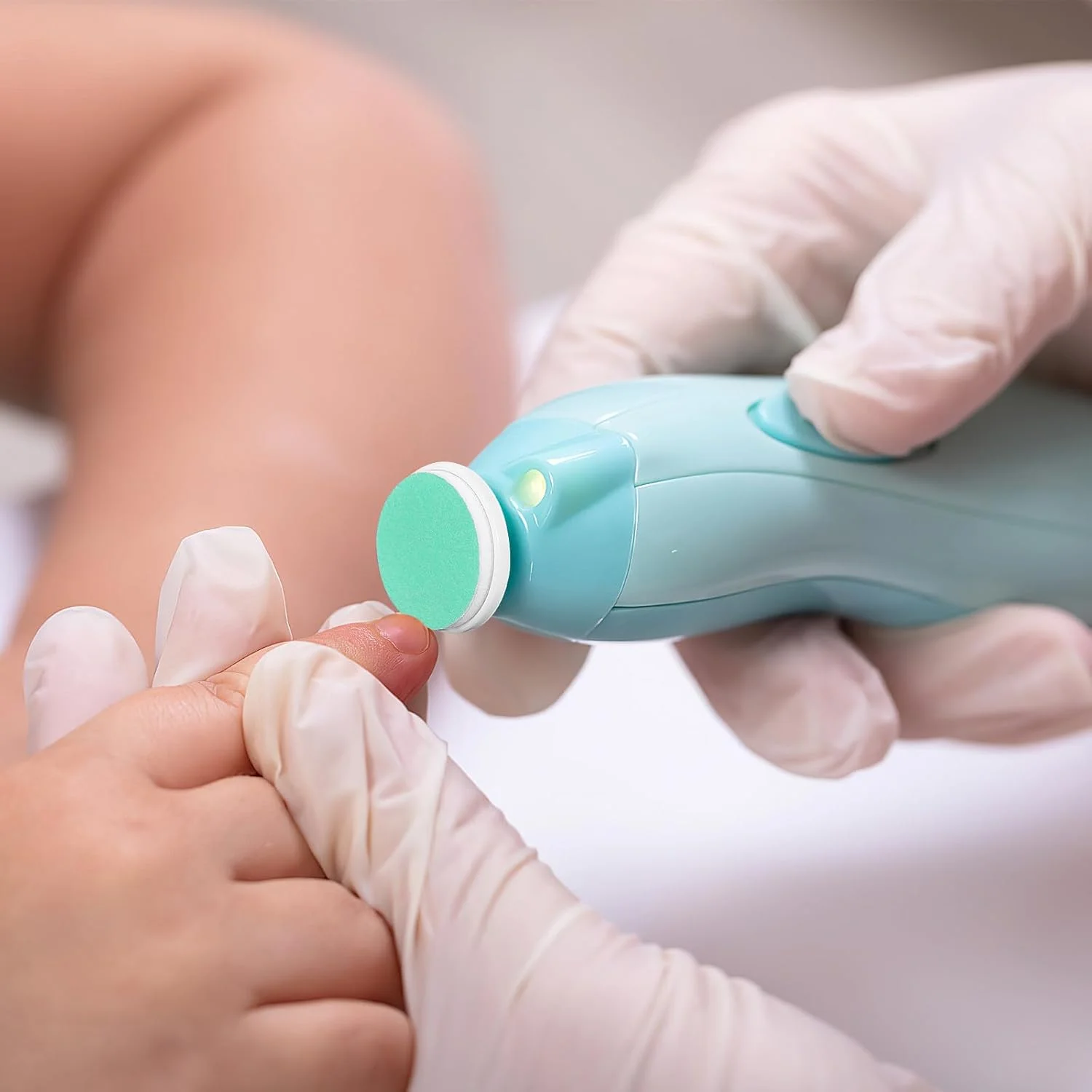 پد های برقی ناخن گیر کودک آی پلاس مایل، بسته 24 عددی، پد های جایگزین برای سوهان ناخن، سری سنگ زنی ناخن برای کودکان نوپا، سبز، مناسب از 12 ماهگی