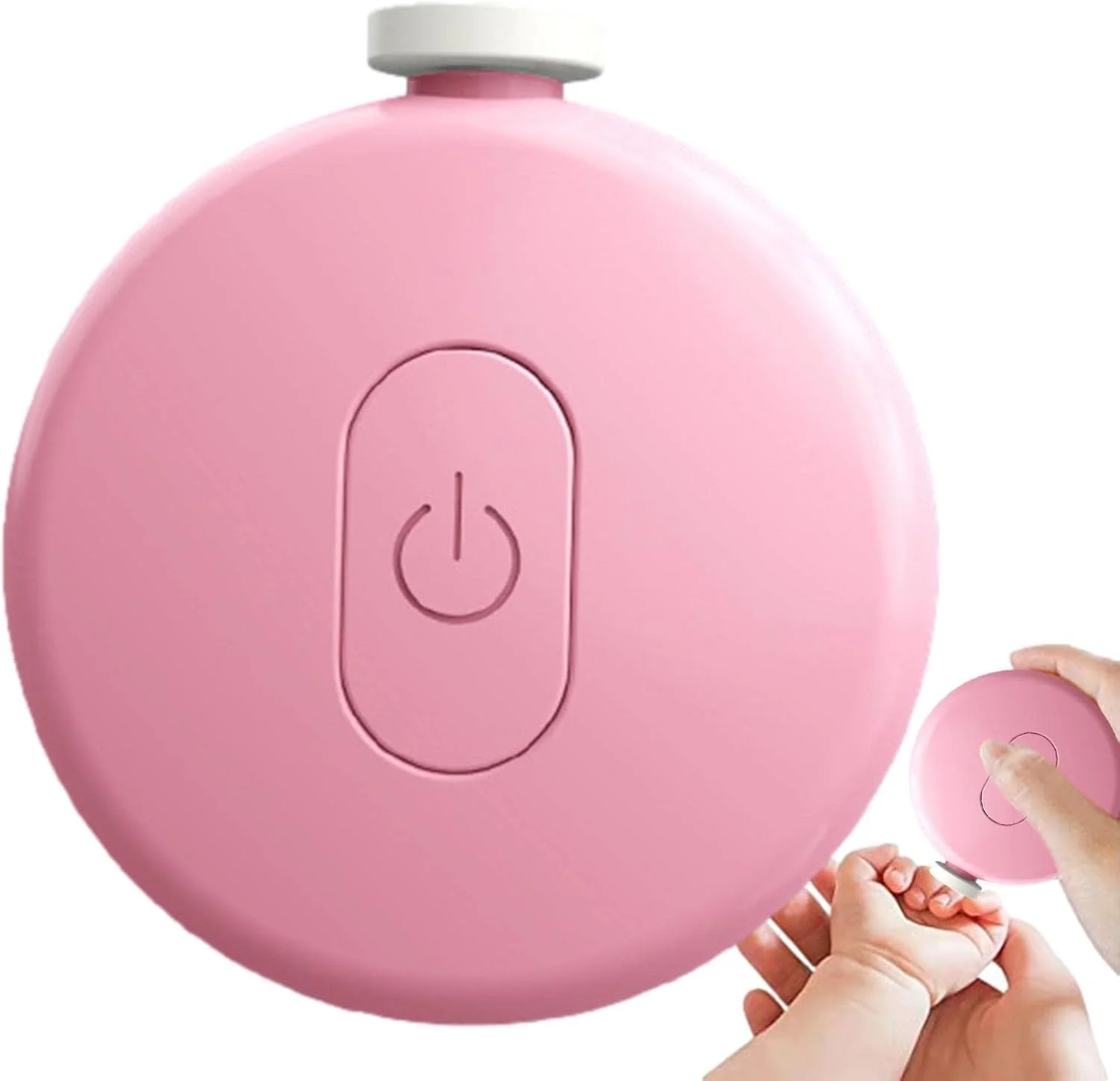 ست مانیکور ناخن کودک شامل ۲ عدد سوهان ناخن برقی - ناخن گیر کودک با چراغ و ۶ پد سمباده برای نوزاد، کودک نوپا یا بزرگسالان برای انگشتان دست و پا