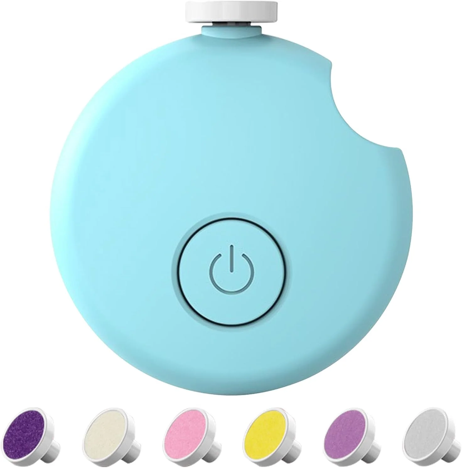 سوهان ناخن برقی کودک، سوهان ناخن کودک Tinabless، ست مانیکور 6 در 1، ست مراقبت از ناخن کودک برای کودکان نوپا یا بزرگسالان (آبی)