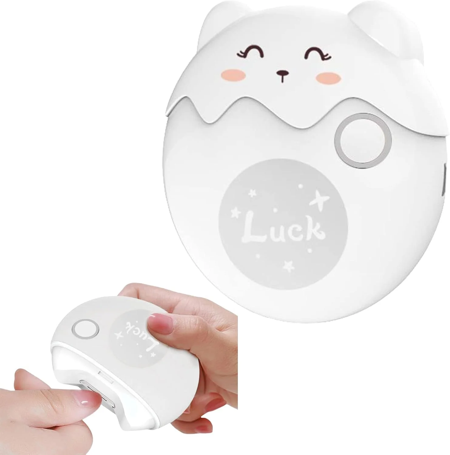 ناخن گیر برقی اتوماتیک با چراغ و 2 سرعت، دستگاه برش و سوهان ناخن 2 در 1، دارای محفظه نگهداری خرده ناخن، شارژی USB ایمن برای نوزاد، کودک، سالمند و بزرگسال