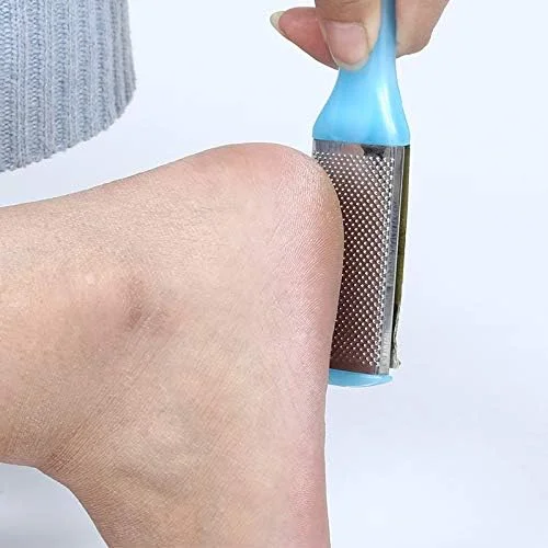 مجموعه 8 عددی سوهان پا استیل ضد زنگ، کیت از بین برنده پینه و پوست مرده پا، ابزار رنده پدیکور، سوهان پا