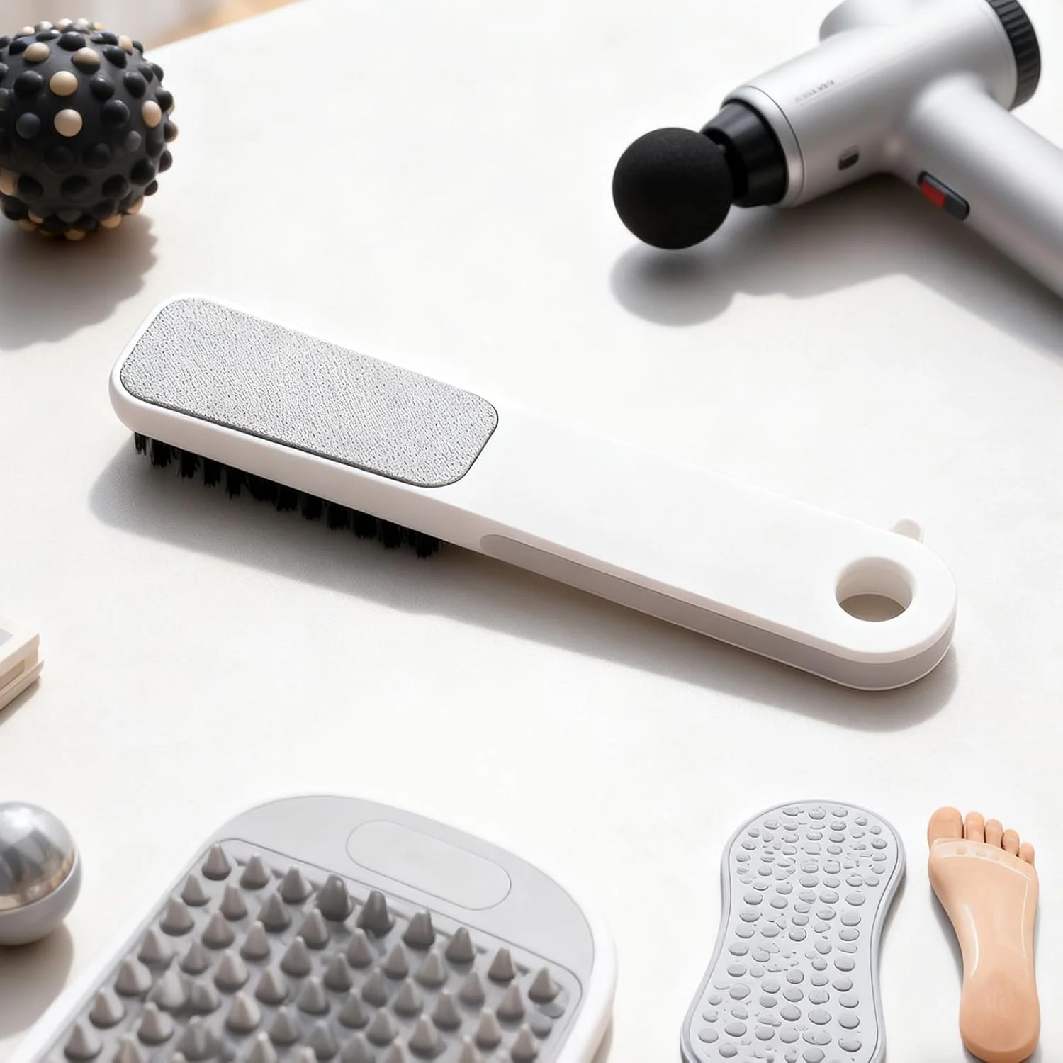 اسکرابر پا برای پوست مرده، برس دو طرفه - سوهان پاشنه ترک خورده، برس ذرت، مناسب برای نظافت روزانه بزرگسالان، مردان، زنان و کودکان، مسافرت، سالن، حمام، اسپا، ناخن و انگشتان پا اسکرابر پا برای پوست مرده، برس دو طرفه - سوهان پاشنه ترک خورده، برس ذرت، مناسب برای نظافت روزانه بزرگسالان، مردان، زنان و کودکان، مسافرت، سالن، حمام، اسپا، ناخن و انگشتان پا