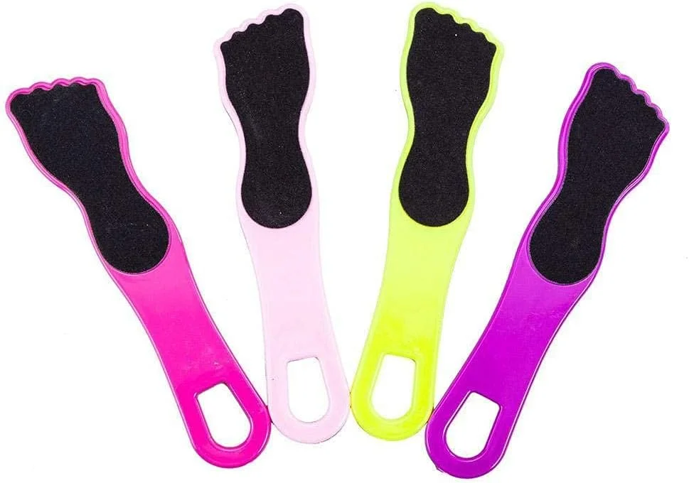 ست ۴ عددی سوهان پا حرفه ای، از بین برنده پینه پا، رنده پاشنه پا، لایه بردار پوست مرده، اسکرابر پوست سخت برای پاهای ترک خورده مرطوب و خشک