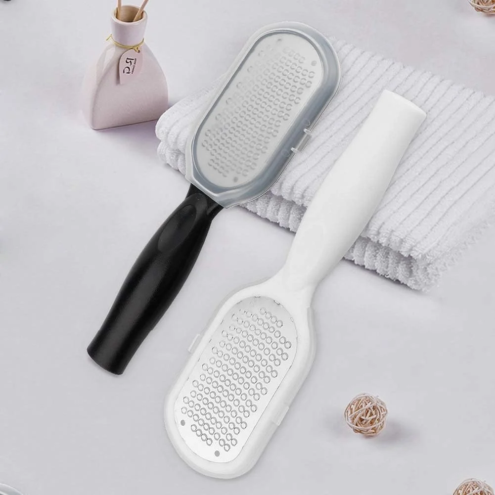 سوهان پا فولاد ضد زنگ 304، ابزار مراقبت از پا، سوهان رنده ای از بین برنده پوست مرده و پینه، رنده پای قابل حمل (رنگ: A)