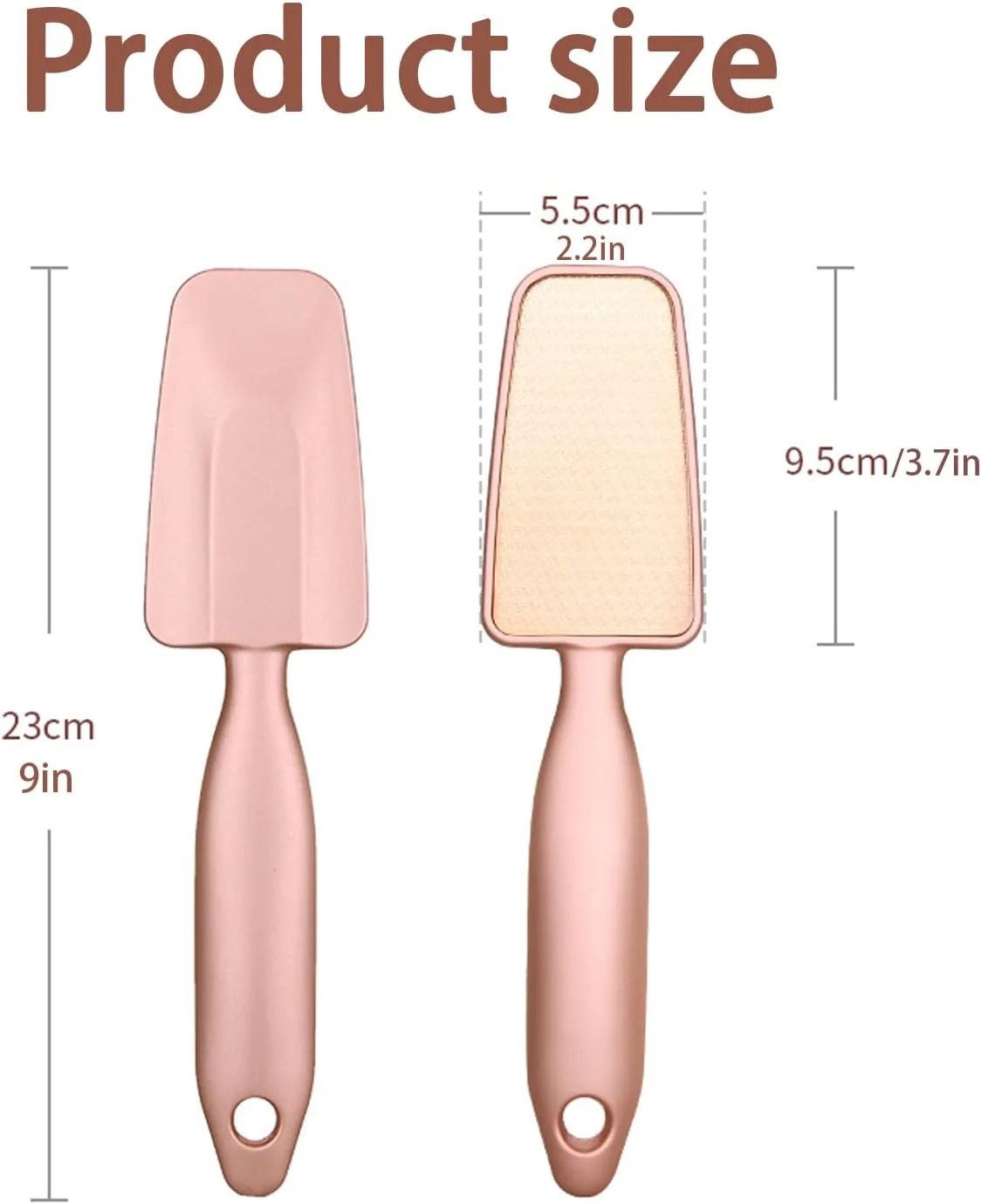 سوهان پای نانو گلس، از بین برنده پوست سخت پا، اسکرابر پا، اسکرابر بادوام پا، بافر پای ماندگار با دسته راحت