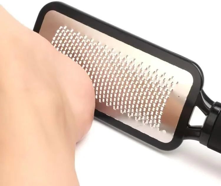 پوست مرده پاهای خود را با سوهان استیل حرفه ای جداشدنی ما احیا کنید، ابزار نهایی پدیکور برای از بین بردن ملایم پوست، سوهان پا 1 عددی