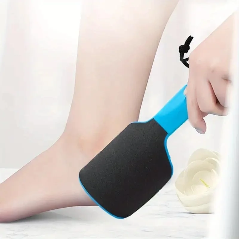 سوهان پا منحنی، از بین برنده پینه پوست مرده، سوهان پدیکور دو طرفه پا، سمباده پا U شکل از بین برنده پینه برای پا (آبی)