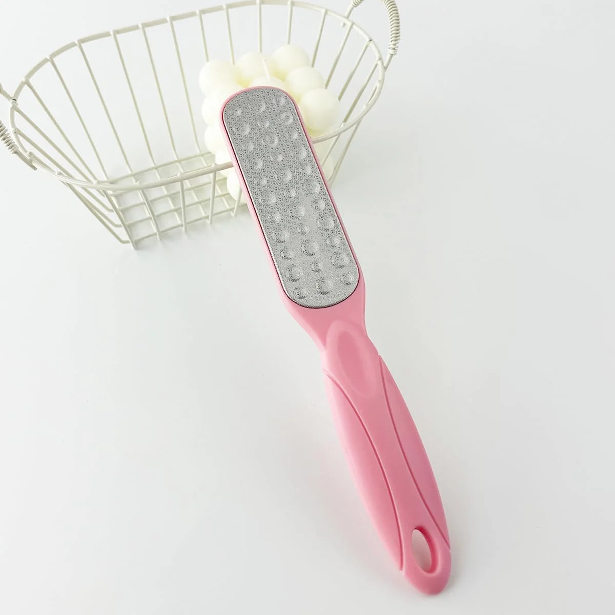 یک عدد سوهان پدیکور بزرگ، سوهان استیل حرفه ای برای مراقبت از پا و از بین بردن پوست های سخت (صورتی)