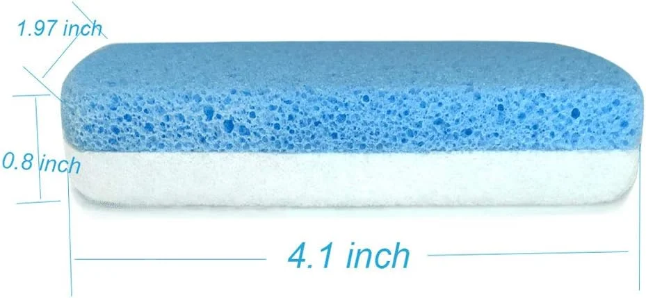 سنگ پا شیشه ای مریتون برای پا، از بین برنده پینه و اسکرابر پا و ابزار لایه بردار پدیکور بسته 2 عددی