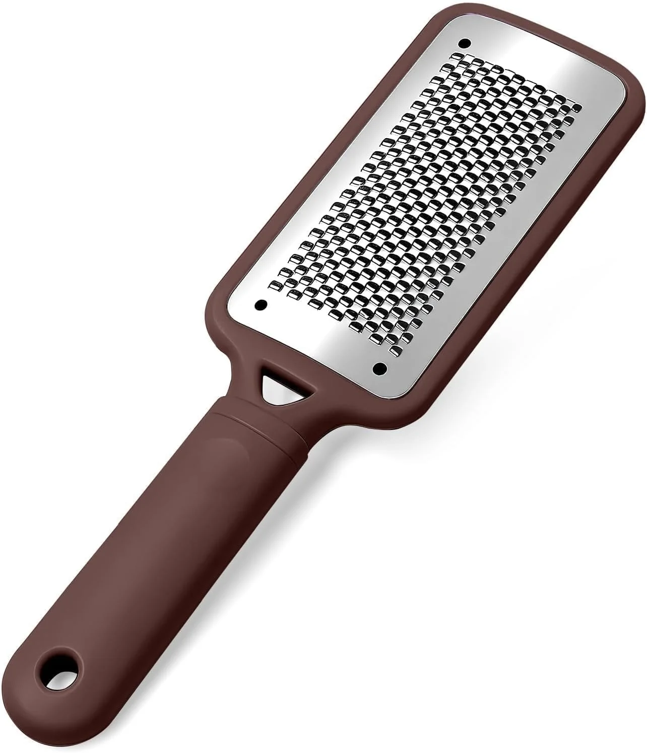 سوهان پا و از بین برنده پینه، سوهان استیل حرفه ای پدیکور مراقبت از پا (قهوه ای)