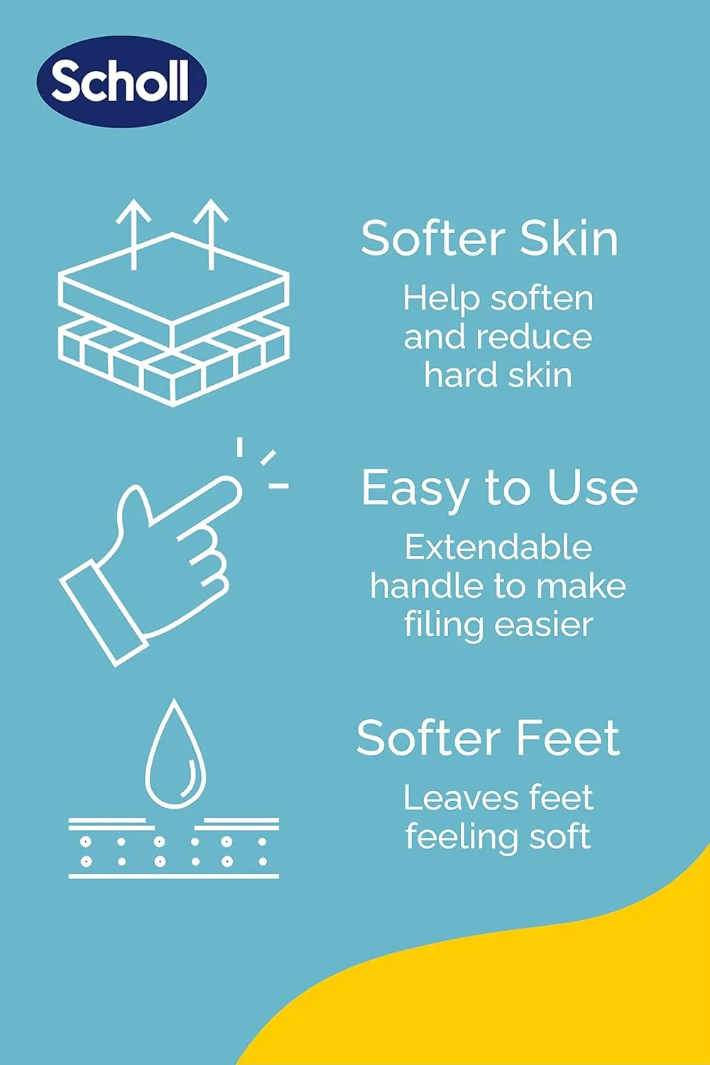 سوهان پا دو طرفه شول برای مراقبت از پا