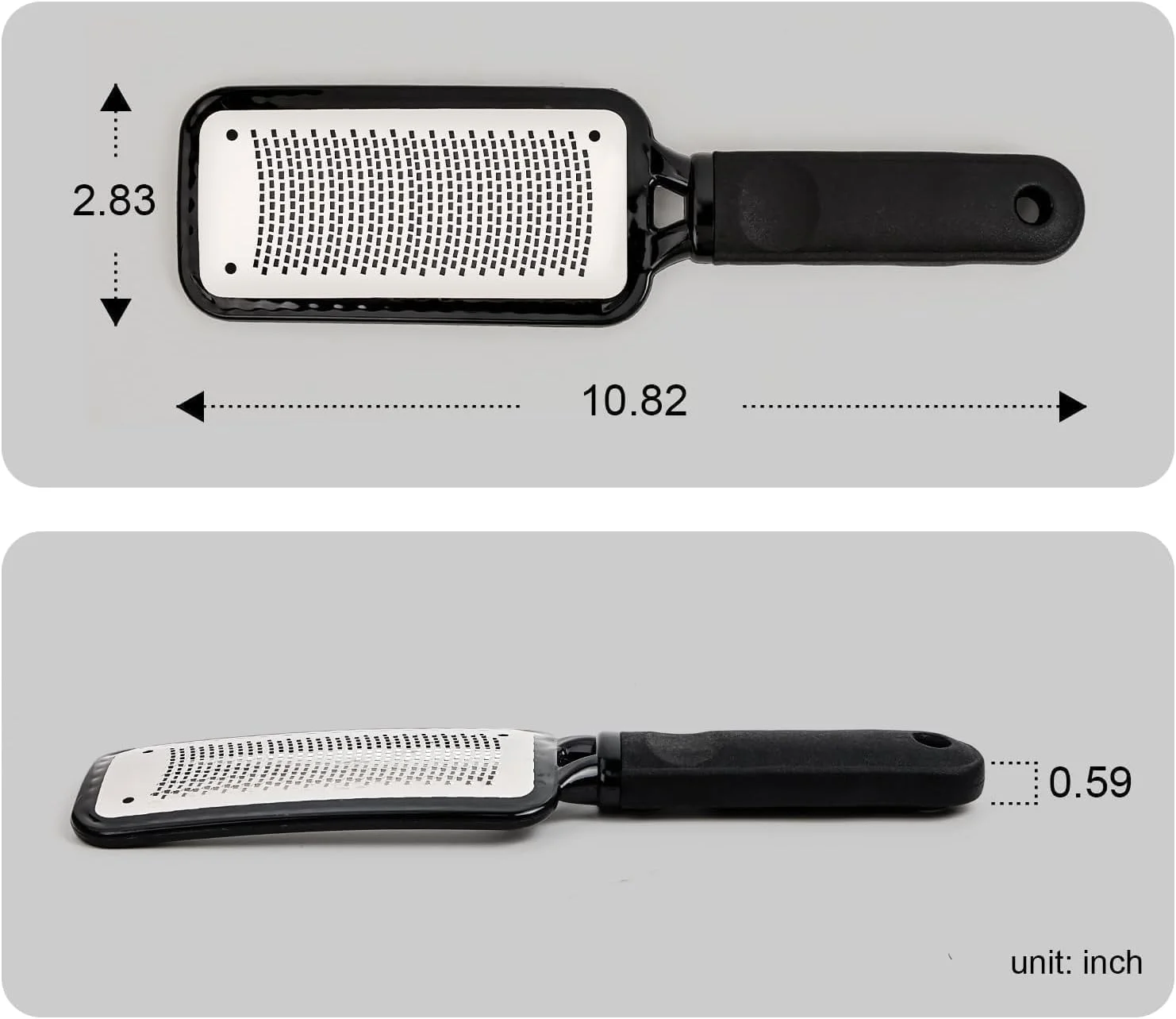 سوهان پا و از بین برنده پینه، سوهان استیل حرفه ای پدیکور مراقبت از پا (قهوه ای)