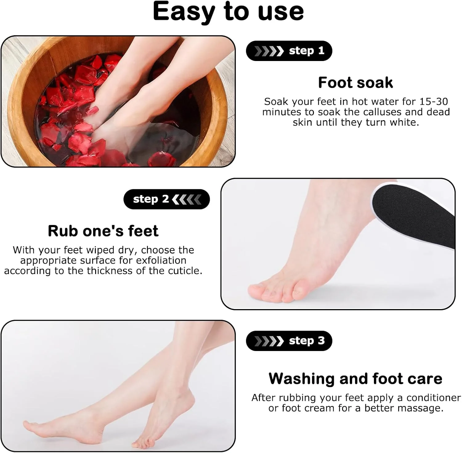 دو عدد سوهان مانیکور، سوهان پدیکور، سوهان پلاستیکی پا، از بین برنده پوست سفت پا، اسکرابر پلاستیکی پا برای لایه برداری و از بین بردن پوست خشک و مرده، مناسب برای پاهای ترک خورده خشک و مرطوب