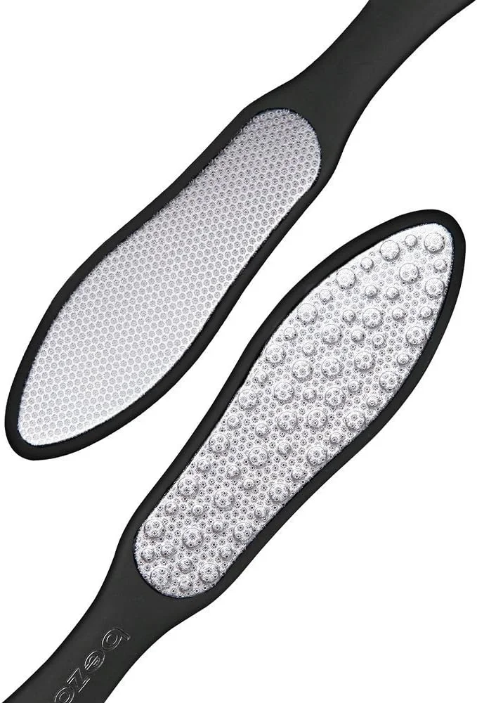 سوهان حرفه ای پا BEZOX (تک عددی) - رنده دو طرفه پا - ابزار از بین بردن پوست مرده، پینه و میخچه پا - همراه با کیف پارچه ای