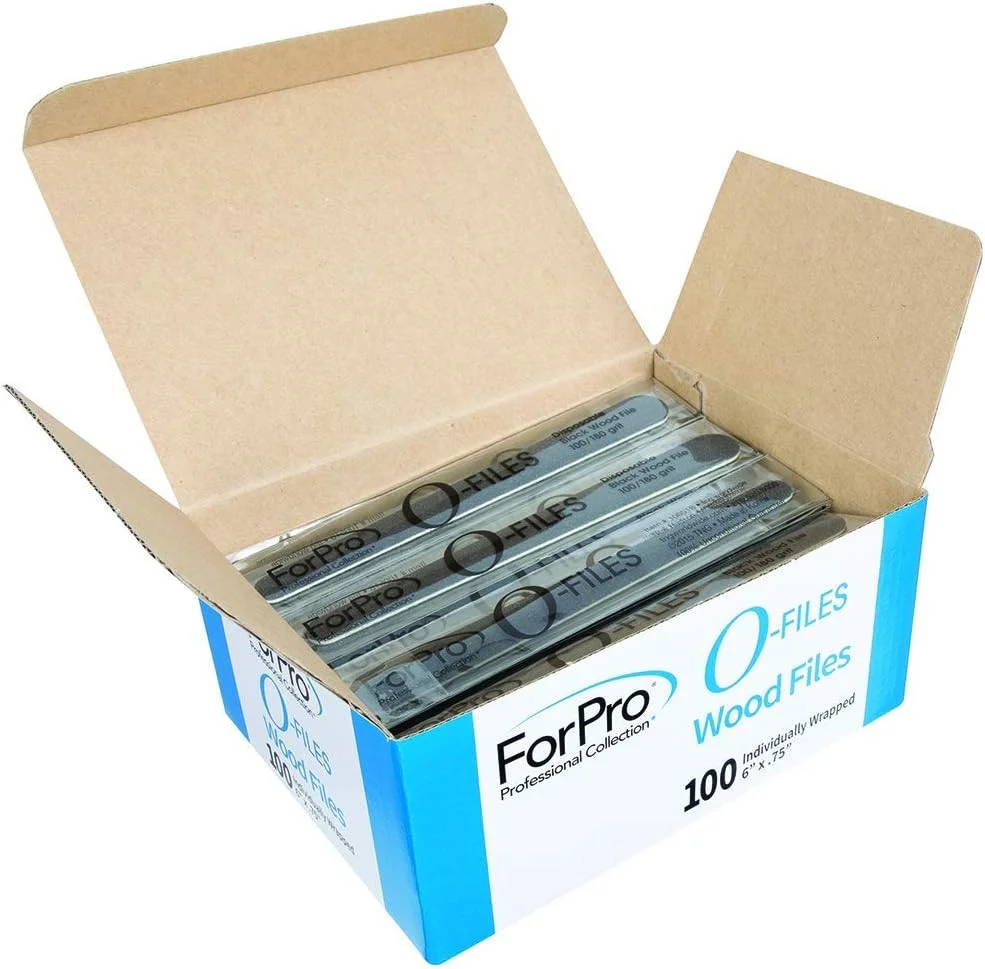 تخته سوهان چوبی مجموعه حرفه ای ForPro، مشکی، درجه زبری 100/180، سوهان ناخن مانیکور و پدیکور، 15.24 سانتی متر طول × 1.90 سانتی متر عرض، 100 عدد تخته سوهان چوبی مجموعه حرفه ای ForPro، مشکی، درجه زبری 100/180، سوهان ناخن مانیکور و پدیکور، 15.24 سانتی متر طول × 1.90 سانتی متر عرض، 100 عدد