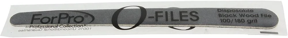 تخته سوهان چوبی مجموعه حرفه ای ForPro، مشکی، درجه زبری 100/180، سوهان ناخن مانیکور و پدیکور، 15.24 سانتی متر طول × 1.90 سانتی متر عرض، 100 عدد تخته سوهان چوبی مجموعه حرفه ای ForPro، مشکی، درجه زبری 100/180، سوهان ناخن مانیکور و پدیکور، 15.24 سانتی متر طول × 1.90 سانتی متر عرض، 100 عدد