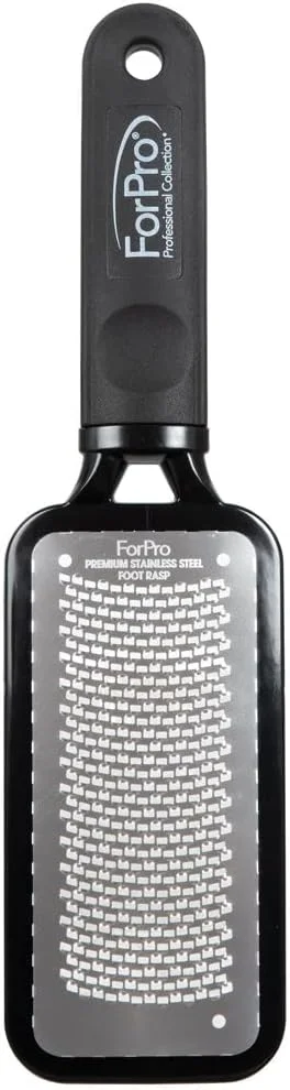 سوهان پای استیل ضد زنگ حرفه ای فورپرو، فایل پای بزرگ و از بین برنده پینه، به سرعت پینه ها را از بین می برد و پاشنه های ترک خورده را صاف می کند، 27.3 سانتی متر طول و 7 سانتی متر عرض، مشکی سوهان پای استیل ضد زنگ حرفه ای فورپرو، فایل پای بزرگ و از بین برنده پینه، به سرعت پینه ها را از بین می برد و پاشنه های ترک خورده را صاف می کند، 27.3 سانتی متر طول و 7 سانتی متر عرض، مشکی