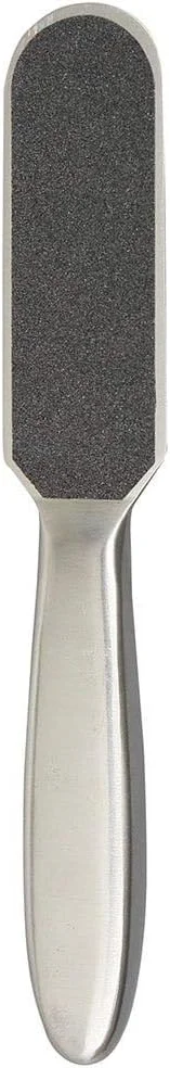 مجموعه حرفه ای فورپرو، سوهان پدیکور استیل ضد زنگ - سوهان پدیکور 100% بهداشتی برای پاشنه و پا - شامل شش نوار مشکی 80 گریت و شش نوار سفید 180 گریت - طول 8.5 اینچ