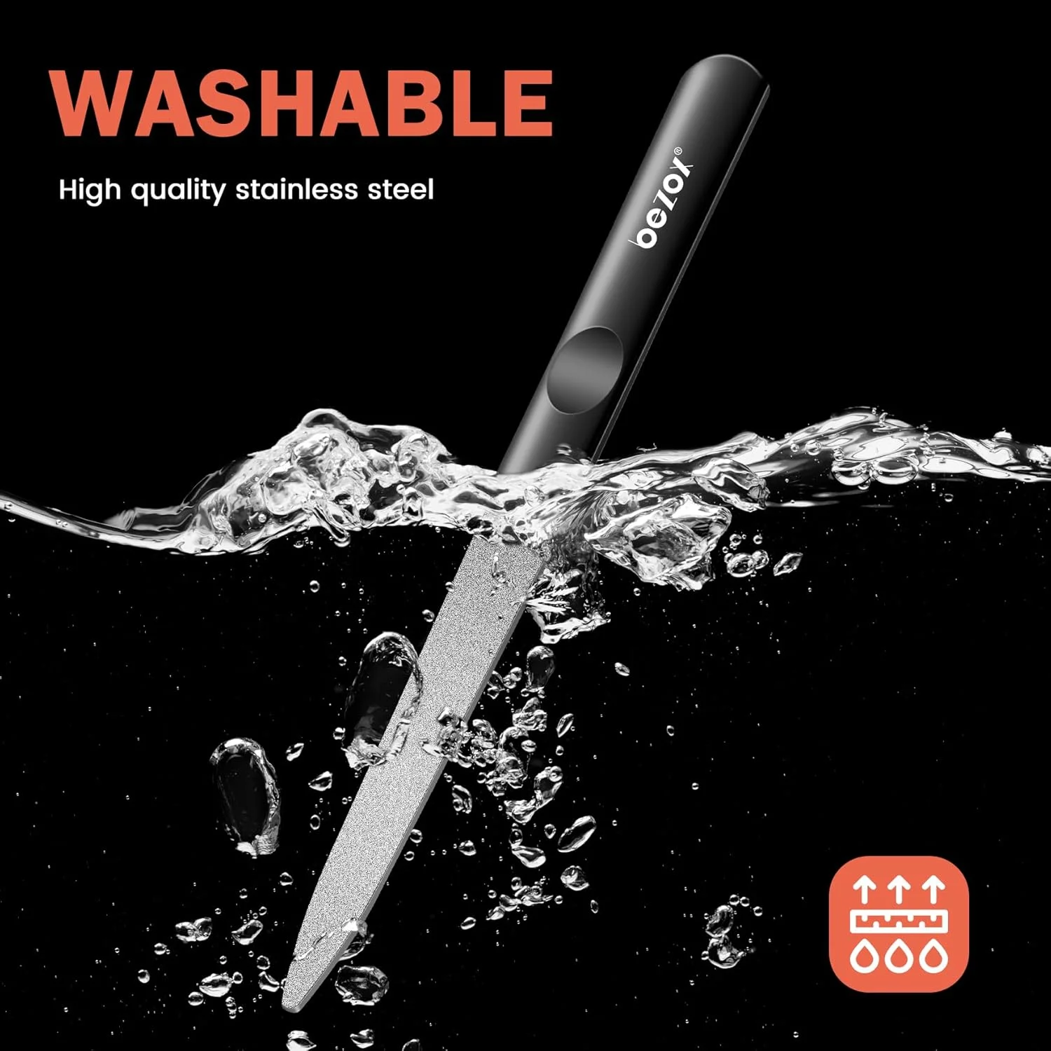 مجموعه سوهان ناخن الماسه BEZOX - 2 عدد فولاد ضد زنگ با پوشش پودر الماس دو طرفه - سوهان ناخن حرفه ای برای مراقبت از پا - ابزار طراحی ناخن برای خانه مجموعه سوهان ناخن الماسه BEZOX - 2 عدد فولاد ضد زنگ با پوشش پودر الماس دو طرفه - سوهان ناخن حرفه ای برای مراقبت از پا - ابزار طراحی ناخن برای خانه