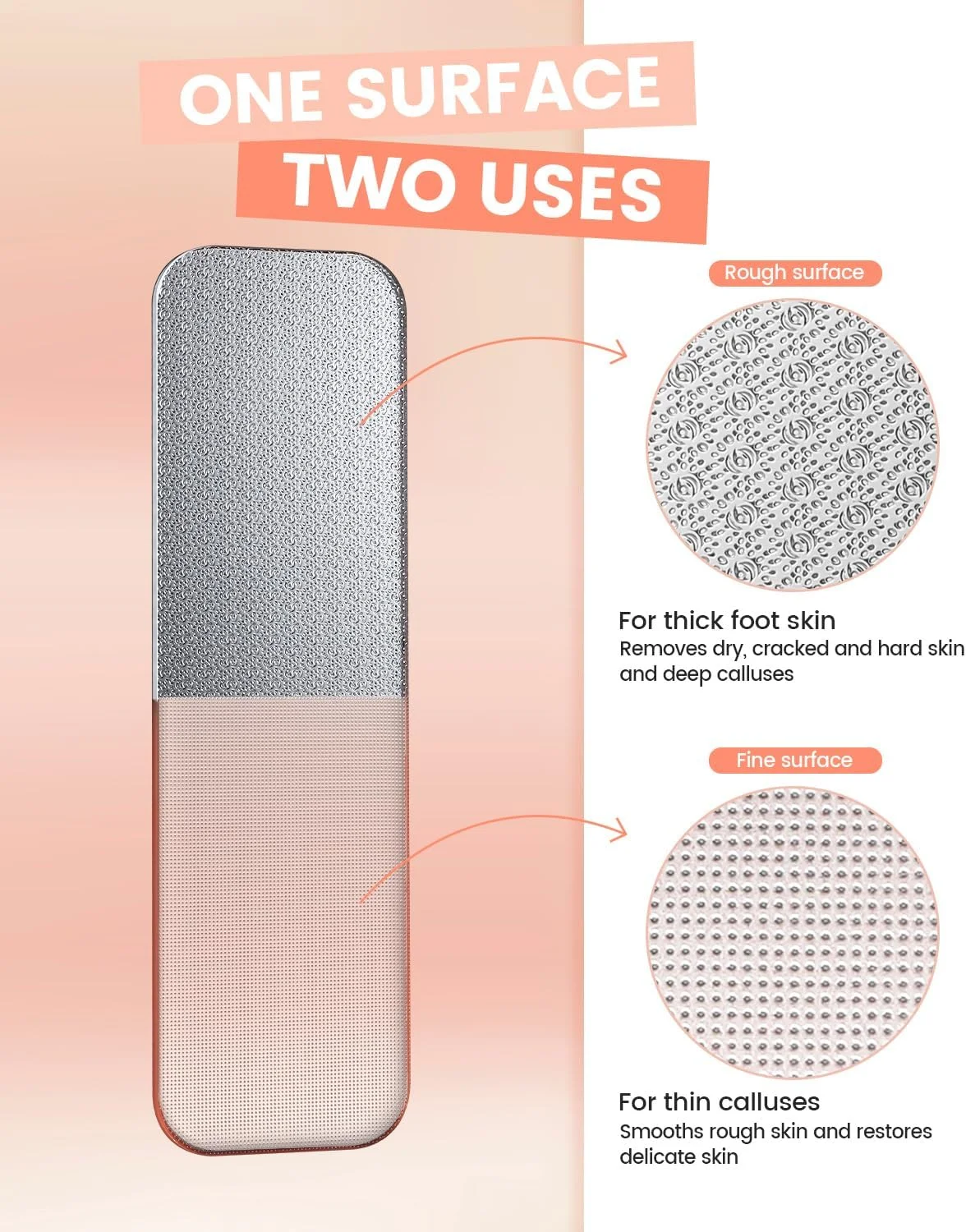 سوهان پدیکور شیشه ای دو طرفه بزوکس، از بین برنده پینه و پوست مرده، مناسب برای پاشنه پا، ابزار حرفه ای پدیکور برای آقایان و بانوان سوهان پدیکور شیشه ای دو طرفه بزوکس، از بین برنده پینه و پوست مرده، مناسب برای پاشنه پا، ابزار حرفه ای پدیکور برای آقایان و بانوان