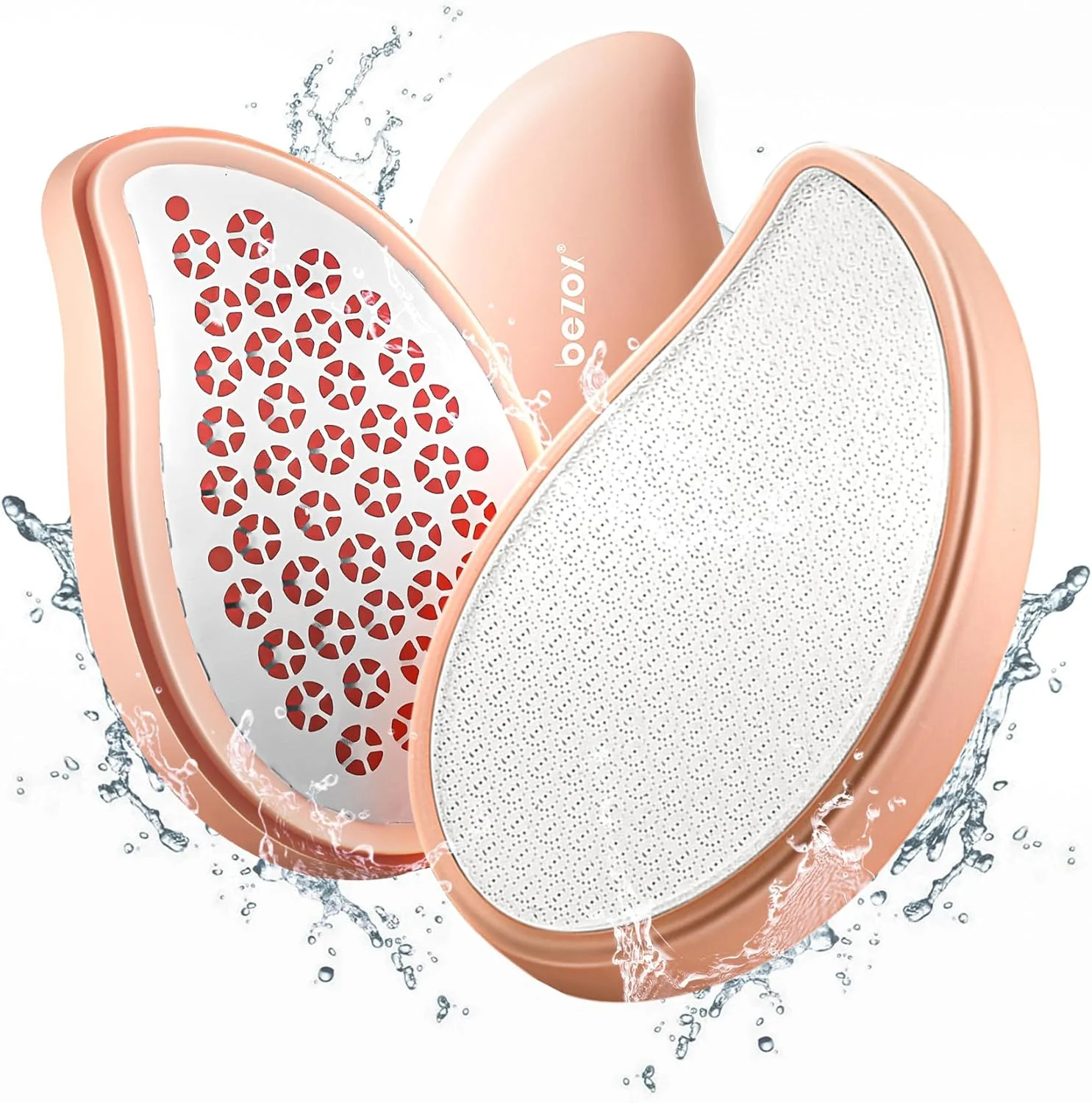 سوهان پای شیشه ای نانو 3 در 1 BEZOX و رنده استیل پا برای اسپا پا، سالن خانگی - ابزار پدیکور برای از بین بردن پوست مرده، از بین برنده پوست سخت پا، اسکرابر پا برای پاشنه های نرم و صاف سوهان پای شیشه ای نانو 3 در 1 BEZOX و رنده استیل پا برای اسپا پا، سالن خانگی - ابزار پدیکور برای از بین بردن پوست مرده، از بین برنده پوست سخت پا، اسکرابر پا برای پاشنه های نرم و صاف