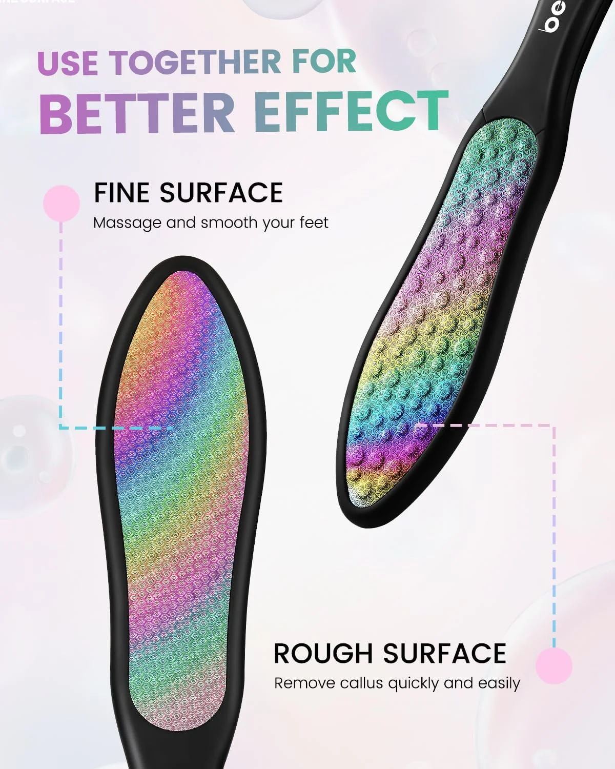 سوهان پا پریمیوم BEZOX، رنده پدیکور دو طرفه، از بین برنده پوست های مرده و ترک خورده، از بین برنده پینه، ابزار مراقبت از پا قابل حمل، استیل ضد زنگ سنگین (رنگین کمانی) سوهان پا پریمیوم BEZOX، رنده پدیکور دو طرفه، از بین برنده پوست های مرده و ترک خورده، از بین برنده پینه، ابزار مراقبت از پا قابل حمل، استیل ضد زنگ سنگین (رنگین کمانی)