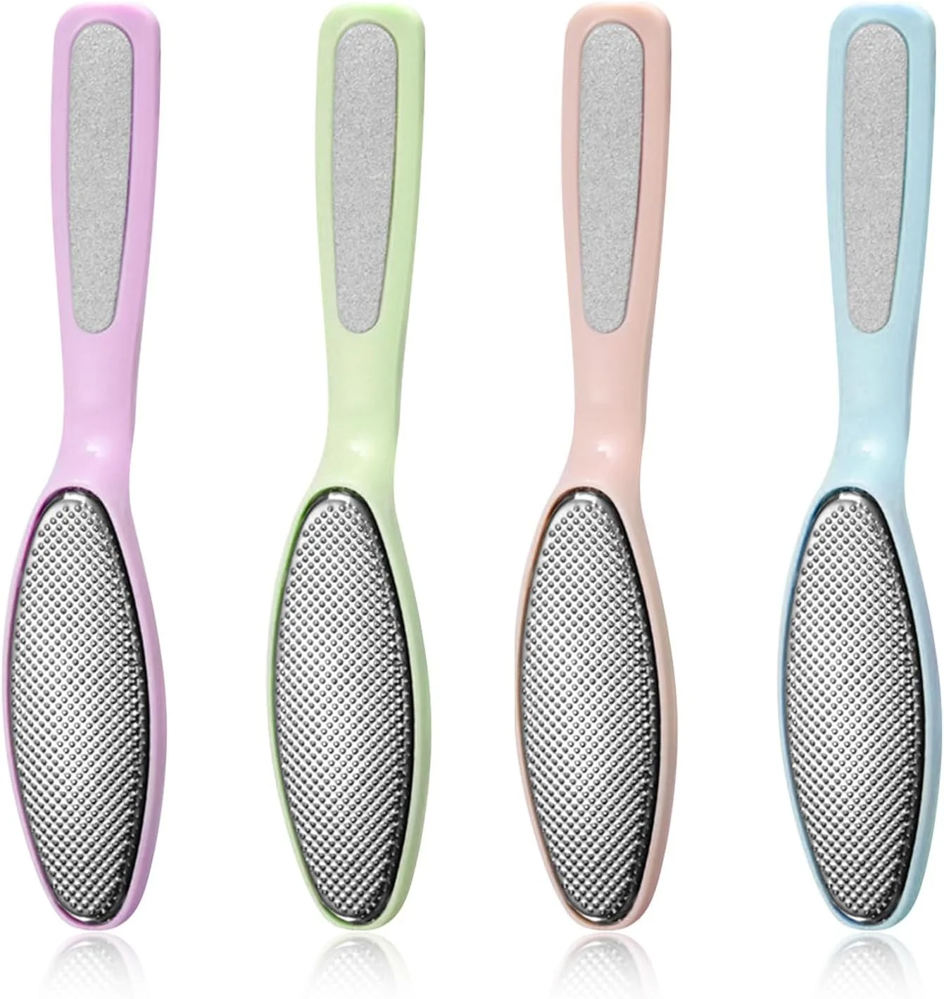 مجموعه 4 عددی سوهان پا - از بین برنده پینه دو طرفه، رنده پدیکور برای پوست سخت و مرده، موثر بر روی پاهای خیس و خشک برای مردان و زنان مجموعه 4 عددی سوهان پا - از بین برنده پینه دو طرفه، رنده پدیکور برای پوست سخت و مرده، موثر بر روی پاهای خیس و خشک برای مردان و زنان