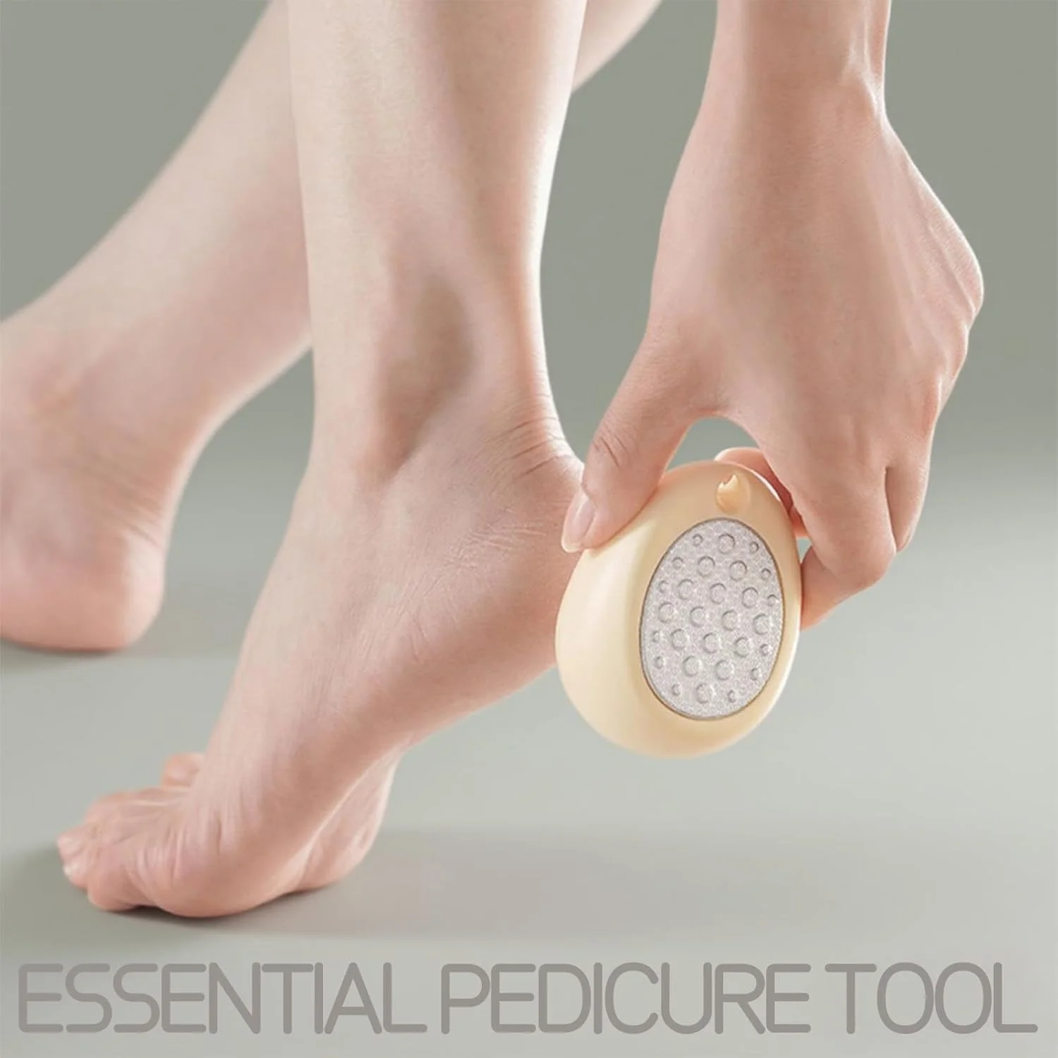 سوهان پای دو طرفه طرح تخم مرغی - از بین برنده پینه پا و خراشنده پاشنه پا از جنس استیل ضد زنگ قابل حمل برای پوست های مرده، پاشنه های ترک خورده و پاهای زبر، ابزار پدیکور قابل استفاده مجدد برای پاهای صاف و نرم سوهان پای دو طرفه طرح تخم مرغی - از بین برنده پینه پا و خراشنده پاشنه پا از جنس استیل ضد زنگ قابل حمل برای پوست های مرده، پاشنه های ترک خورده و پاهای زبر، ابزار پدیکور قابل استفاده مجدد برای پاهای صاف و نرم