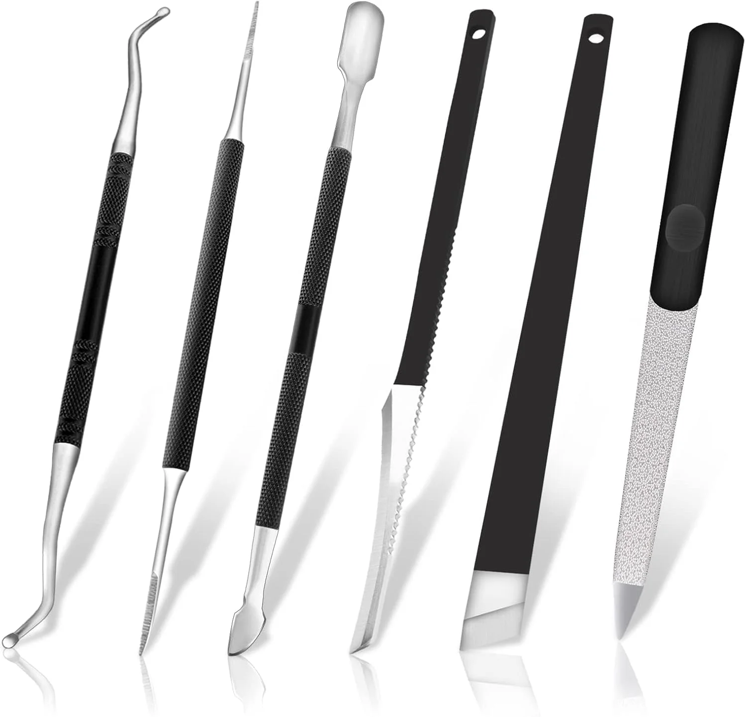 ست ابزار پدیکور ناخن پا فرورفته KASTWAVE شامل 6 قطعه ? ست مراقبت حرفه ای پا از جنس استیل ضد زنگ (سوهان، لیفتر، پوشر، چاقوهای خراش/شیب دار) | ابزارهایی برای برداشتن ناخن فرورفته، پوست مرده و مراقبت از ناخن ست ابزار پدیکور ناخن پا فرورفته KASTWAVE شامل 6 قطعه ? ست مراقبت حرفه ای پا از جنس استیل ضد زنگ (سوهان، لیفتر، پوشر، چاقوهای خراش/شیب دار) | ابزارهایی برای برداشتن ناخن فرورفته، پوست مرده و مراقبت از ناخن