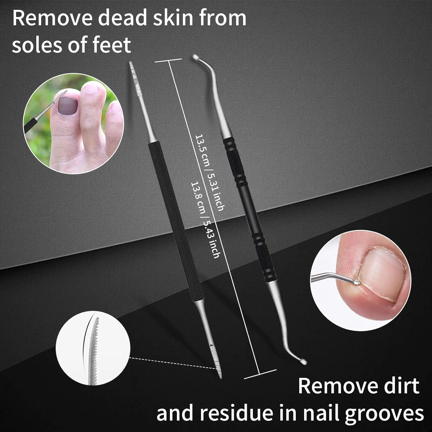 ست ابزار پدیکور ناخن پا فرورفته KASTWAVE شامل 6 قطعه ? ست مراقبت حرفه ای پا از جنس استیل ضد زنگ (سوهان، لیفتر، پوشر، چاقوهای خراش/شیب دار) | ابزارهایی برای برداشتن ناخن فرورفته، پوست مرده و مراقبت از ناخن ست ابزار پدیکور ناخن پا فرورفته KASTWAVE شامل 6 قطعه ? ست مراقبت حرفه ای پا از جنس استیل ضد زنگ (سوهان، لیفتر، پوشر، چاقوهای خراش/شیب دار) | ابزارهایی برای برداشتن ناخن فرورفته، پوست مرده و مراقبت از ناخن