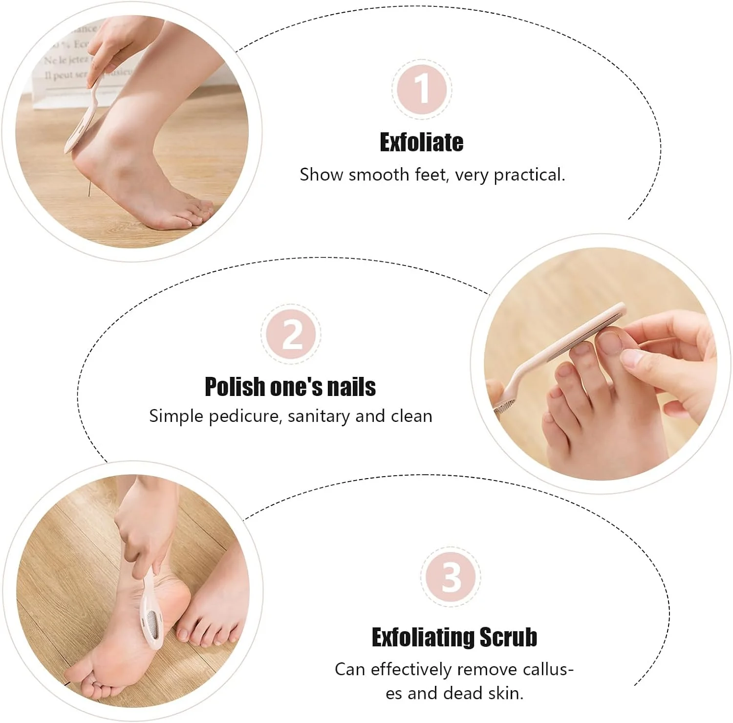 مجموعه 4 عددی سوهان پا - از بین برنده پینه دو طرفه، رنده پدیکور برای پوست سخت و مرده، موثر بر روی پاهای خیس و خشک برای مردان و زنان مجموعه 4 عددی سوهان پا - از بین برنده پینه دو طرفه، رنده پدیکور برای پوست سخت و مرده، موثر بر روی پاهای خیس و خشک برای مردان و زنان