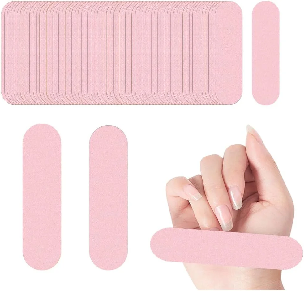 سوهان ناخن درجه 180/240 - 100 عدد سوهان ناخن حرفه ای، سمباده دو طرفه برای ناخن، سوهان ناخن برای ناخن های اکریلیک و ژل، سوهان ناخن کوچک برای ناخن های طبیعی